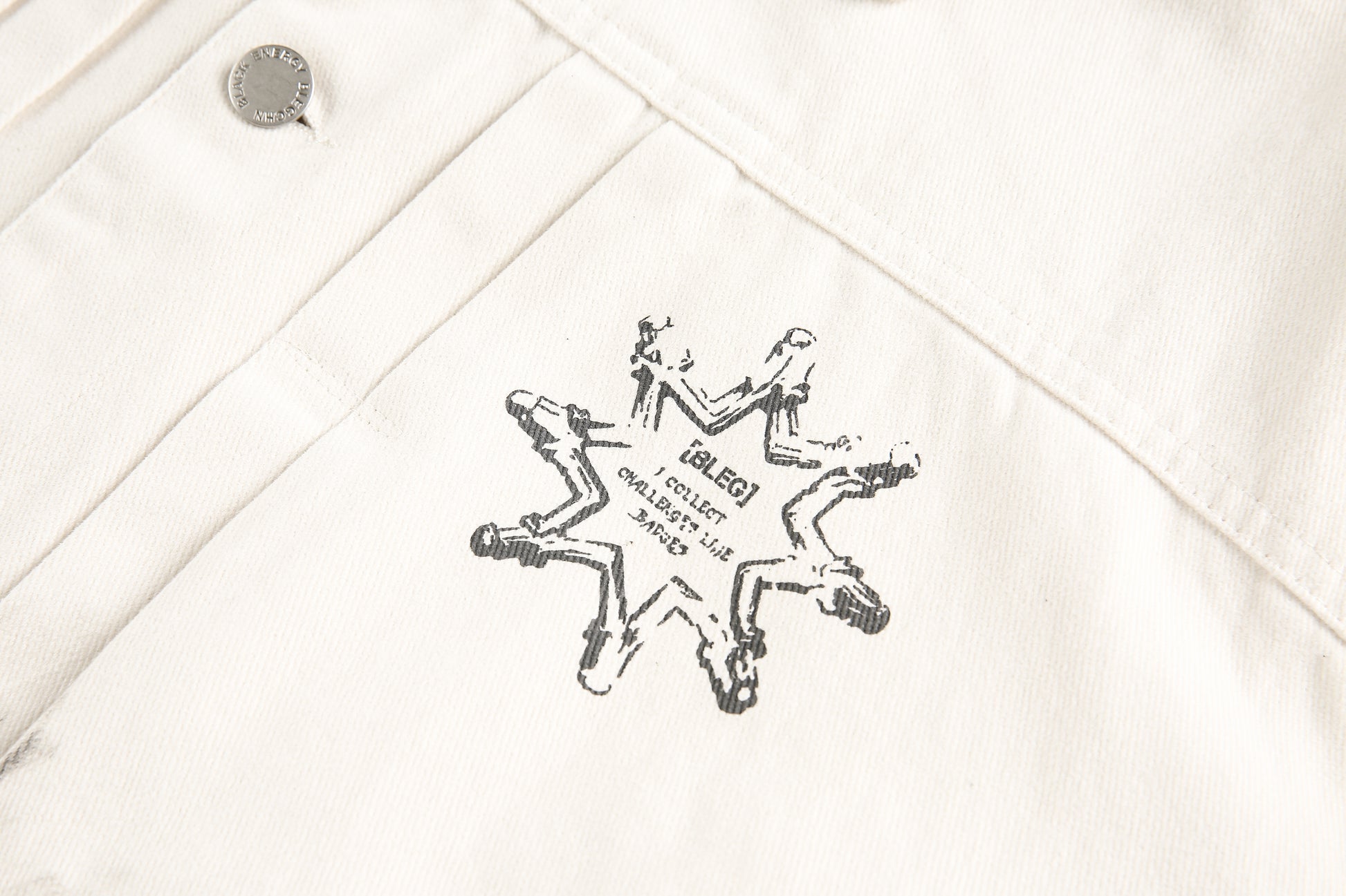 Distressed Washed Graphic | Street Jacket - Santo 