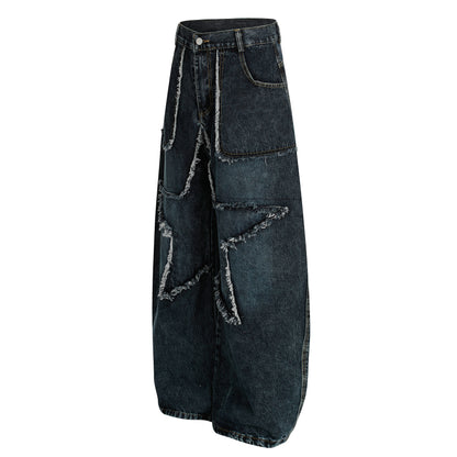 Star Patch Destroyed | Baggy Jeans - Santo 