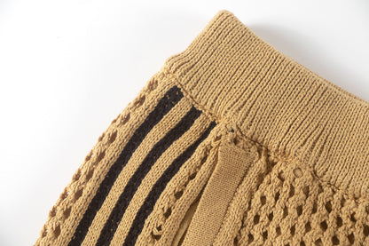 Mesh Stripe Knit | Baggy Shorts - Santo 