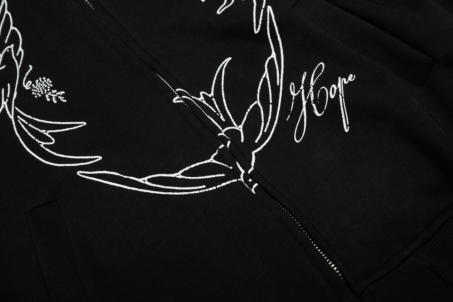 Doves Hope | Oversized Zip Up Hoodie - Santo 