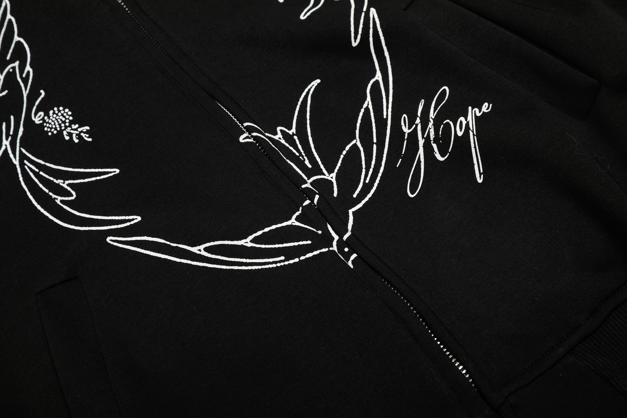 Doves Hope | Oversized Zip Up Hoodie