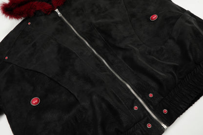 Dark Contrast | Hooded Winter Jacket