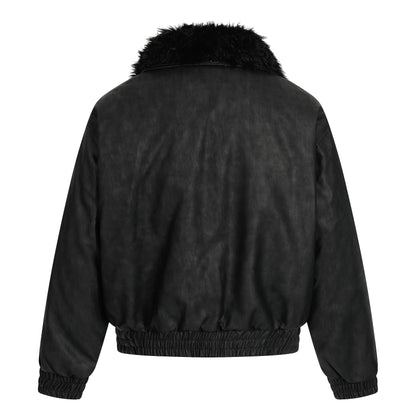 Vintage Pocket | Padded Suede Jacket - Santo 