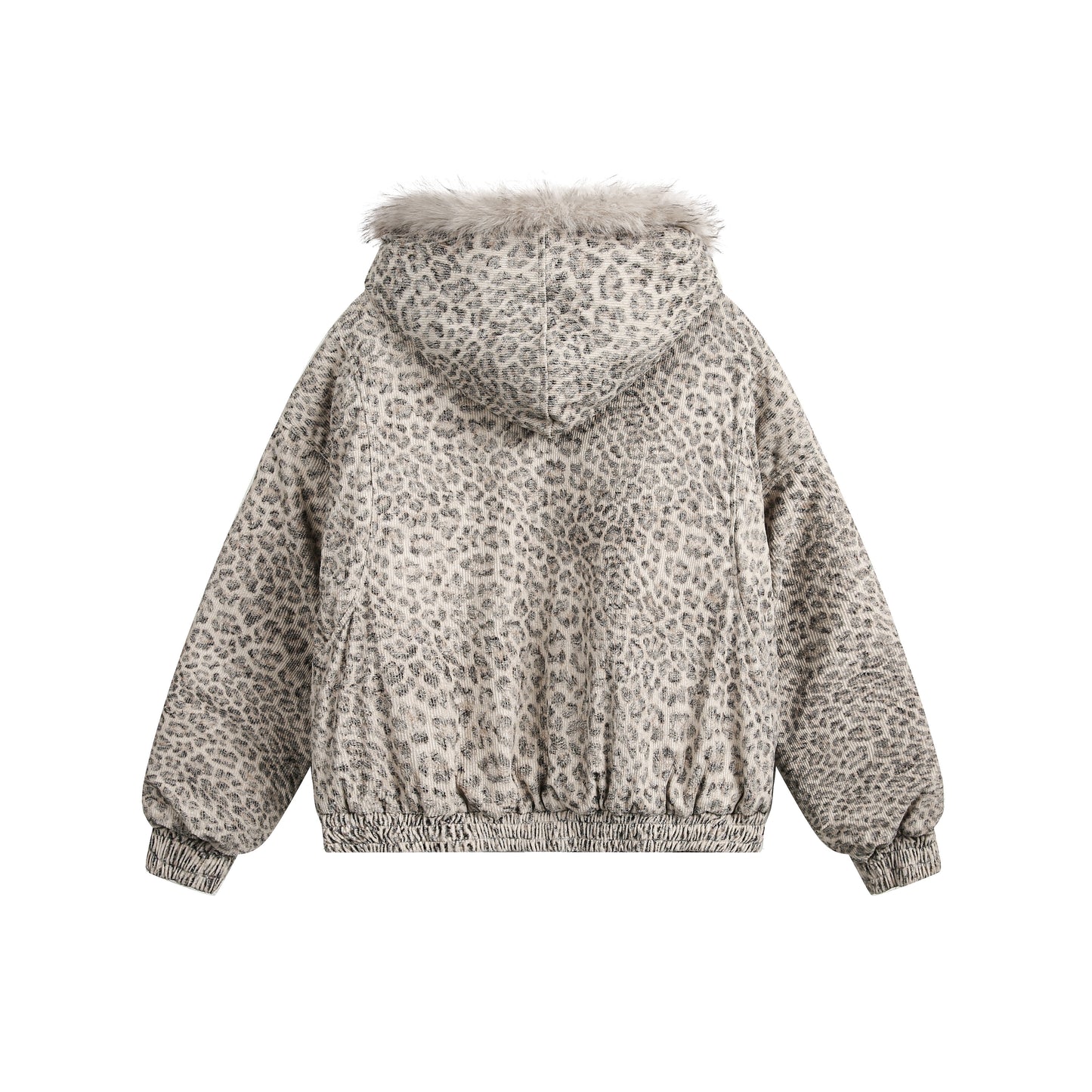 Leopard Patterned / Faux Fur Jacket