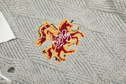 Academy Embroidered | Knit Polo Shirt