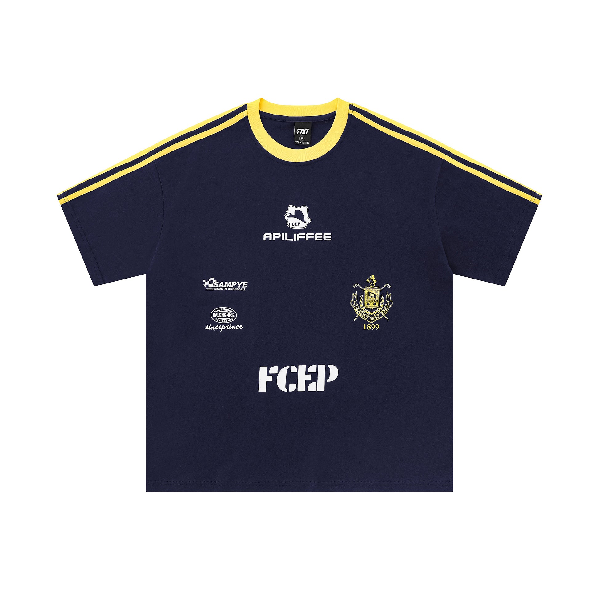 Club Stripe | Retro Football Crest Tee - Santo 