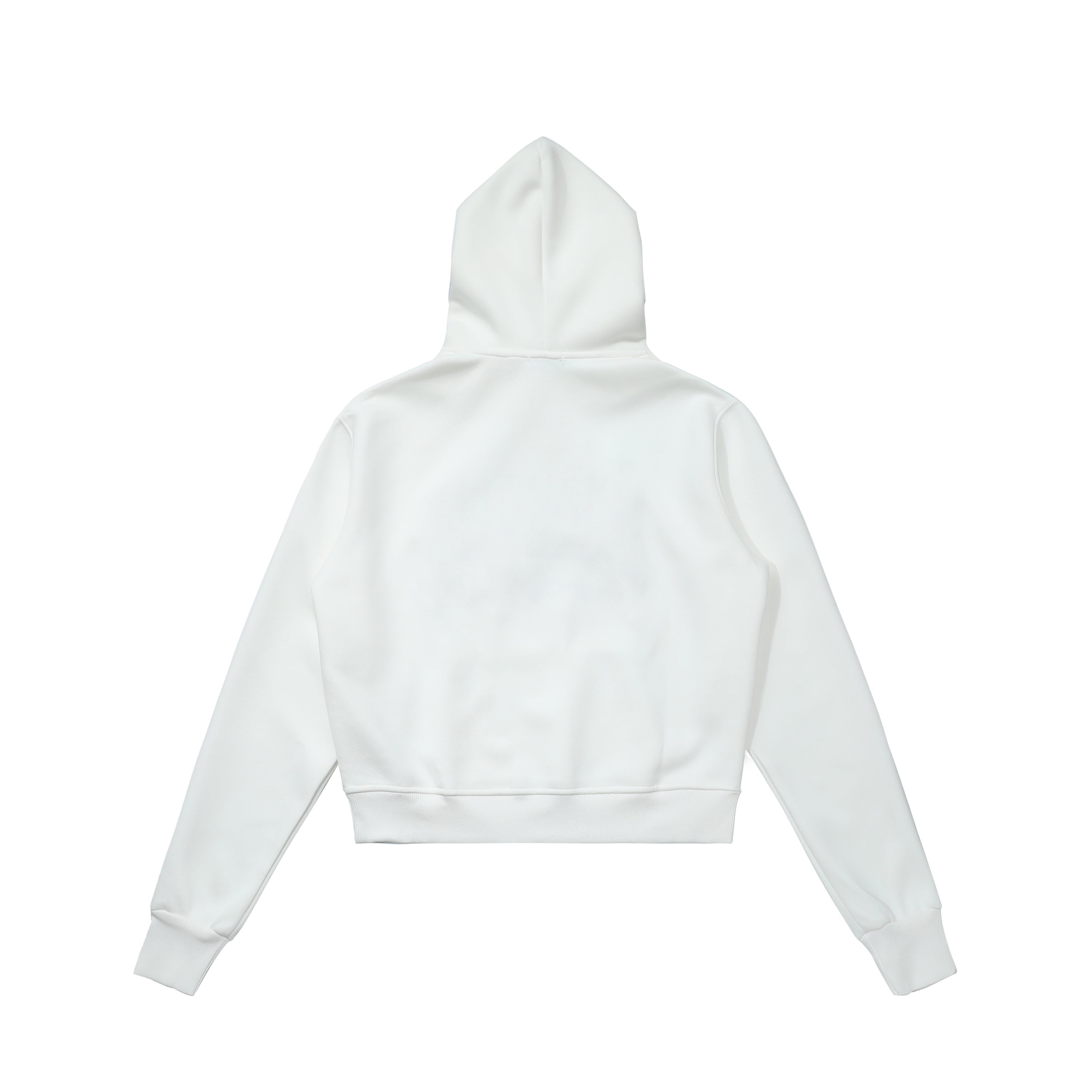 Merry Charm | Cropped Hoodie with Bow Print