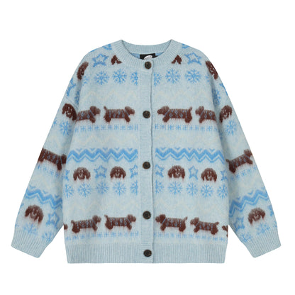 Puppy Fair | Button-Up Cardigan Sweater - Santo 