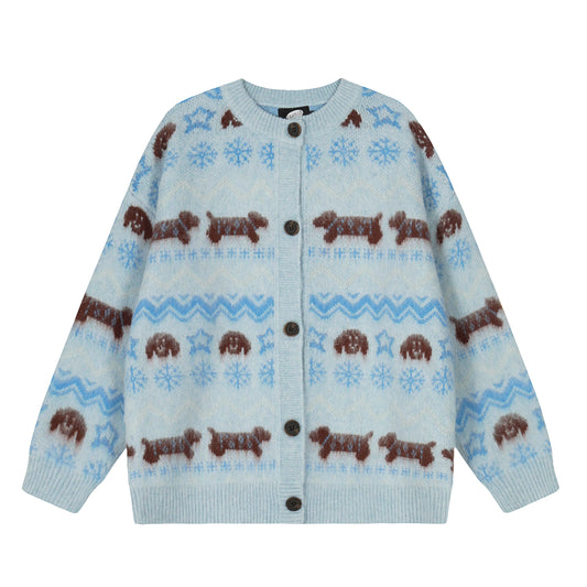Puppy Fair | Button-Up Cardigan Sweater - Santo 