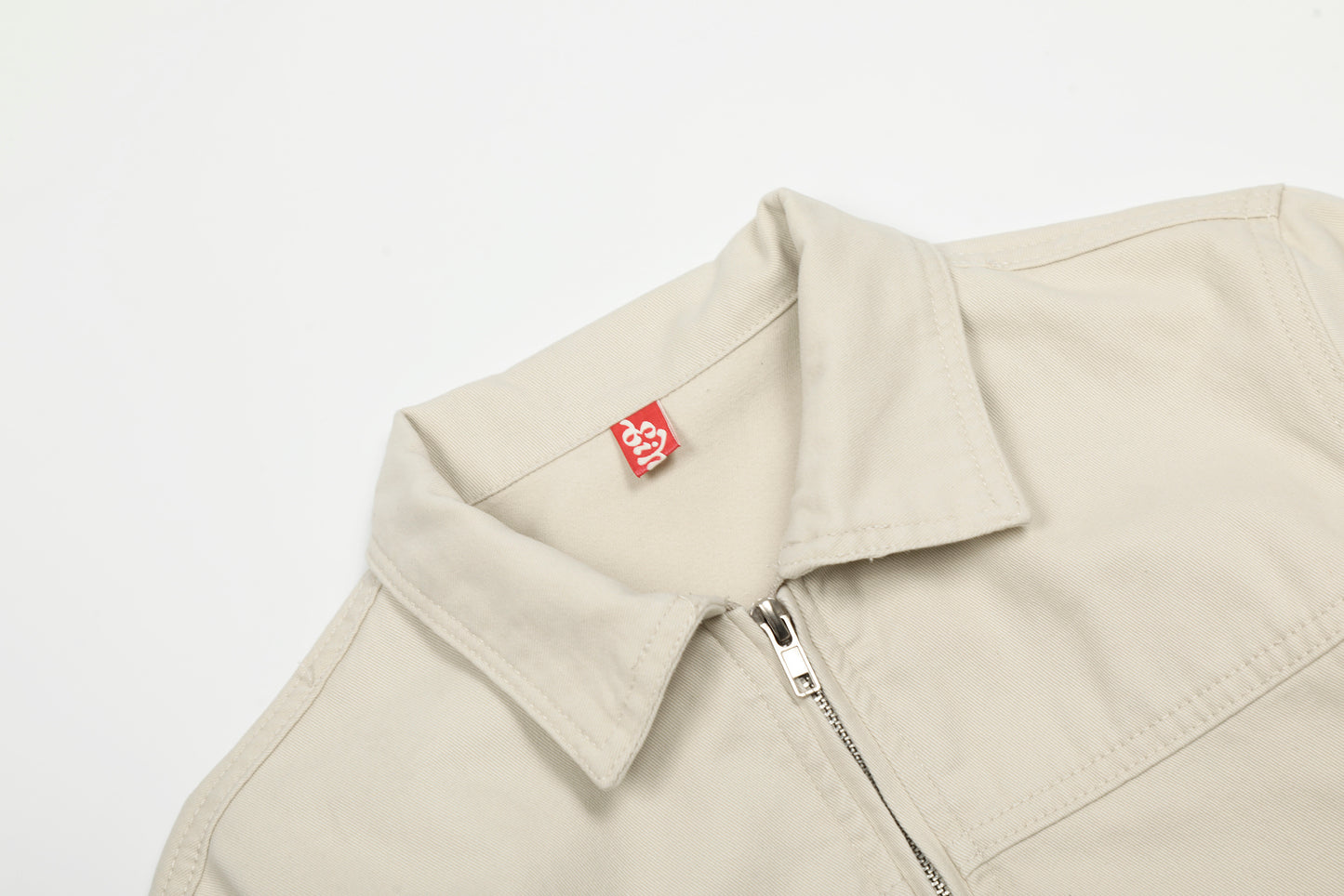 Steel Fade | Minimalist Zip-Up Denim Jacket - Santo 