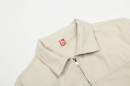 Steel Fade | Minimalist Zip-Up Denim Jacket - Santo 