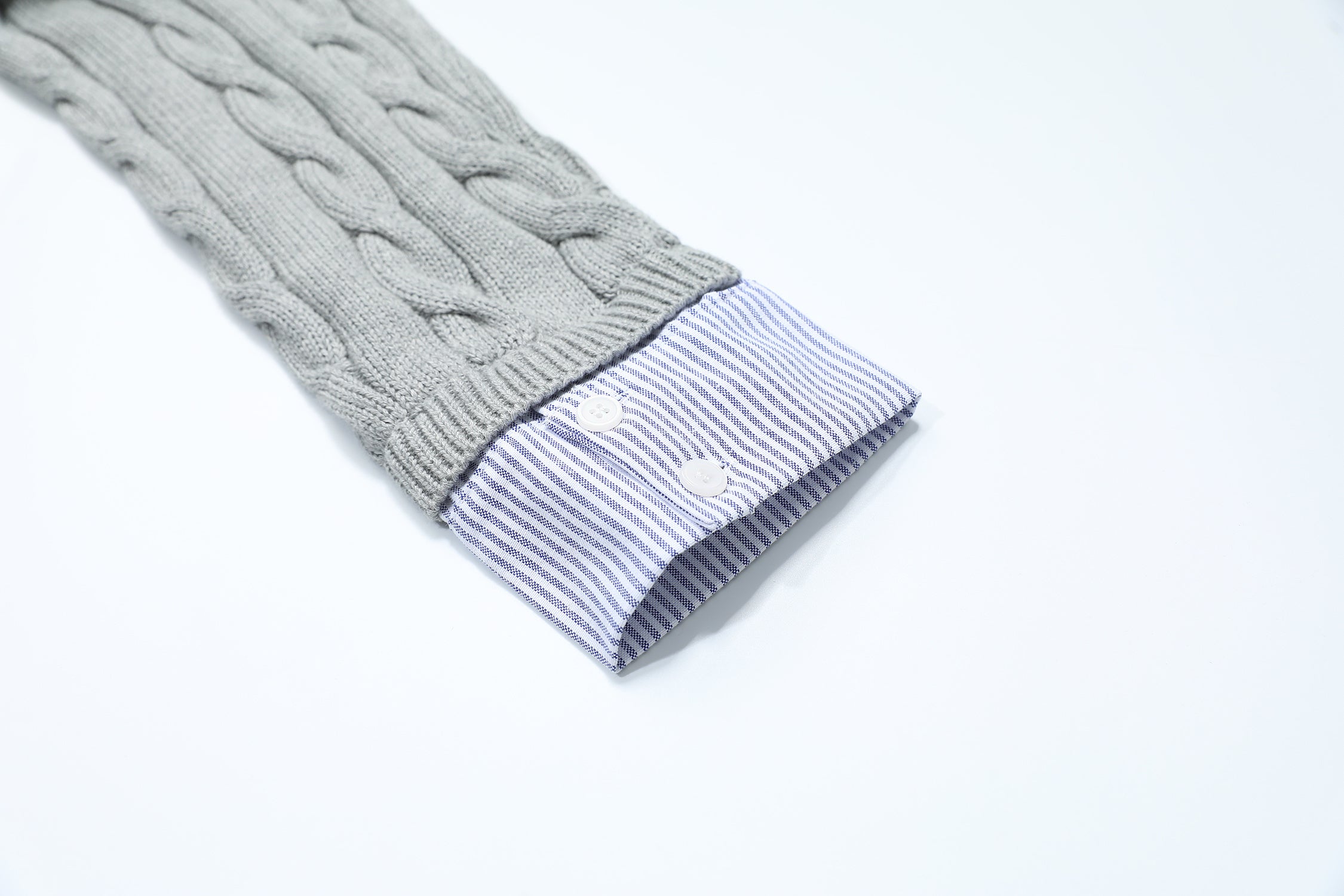 Fuzzy Pup | Dog Sweater with Colorful Knit Scarf