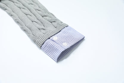 Fuzzy Pup | Dog Sweater with Colorful Knit Scarf