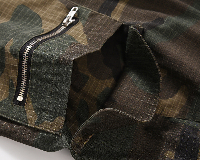 Utility Streetwear | Camo Cargo Shorts - Santo 