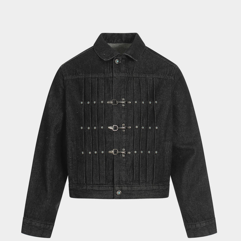Veste en jean patchwork rétro | Patch Blend