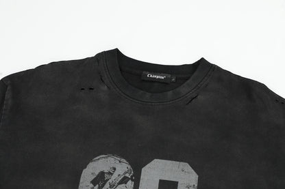 09 | Distressed Long Sleeve T-Shirt - Santo 