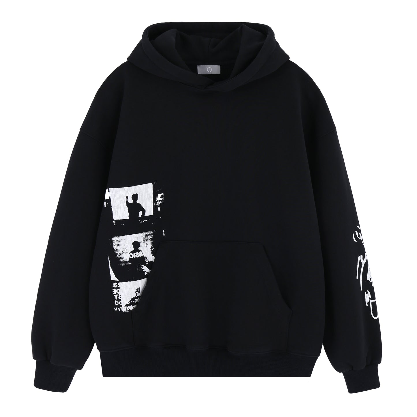Abstract Look | Artistic Print Hoodie - Santo 