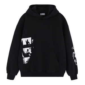 Abstract Look | Artistic Print Hoodie - Santo 