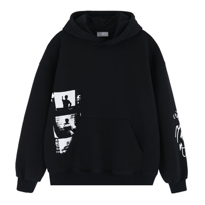Abstract Look | Artistic Print Hoodie - Santo 