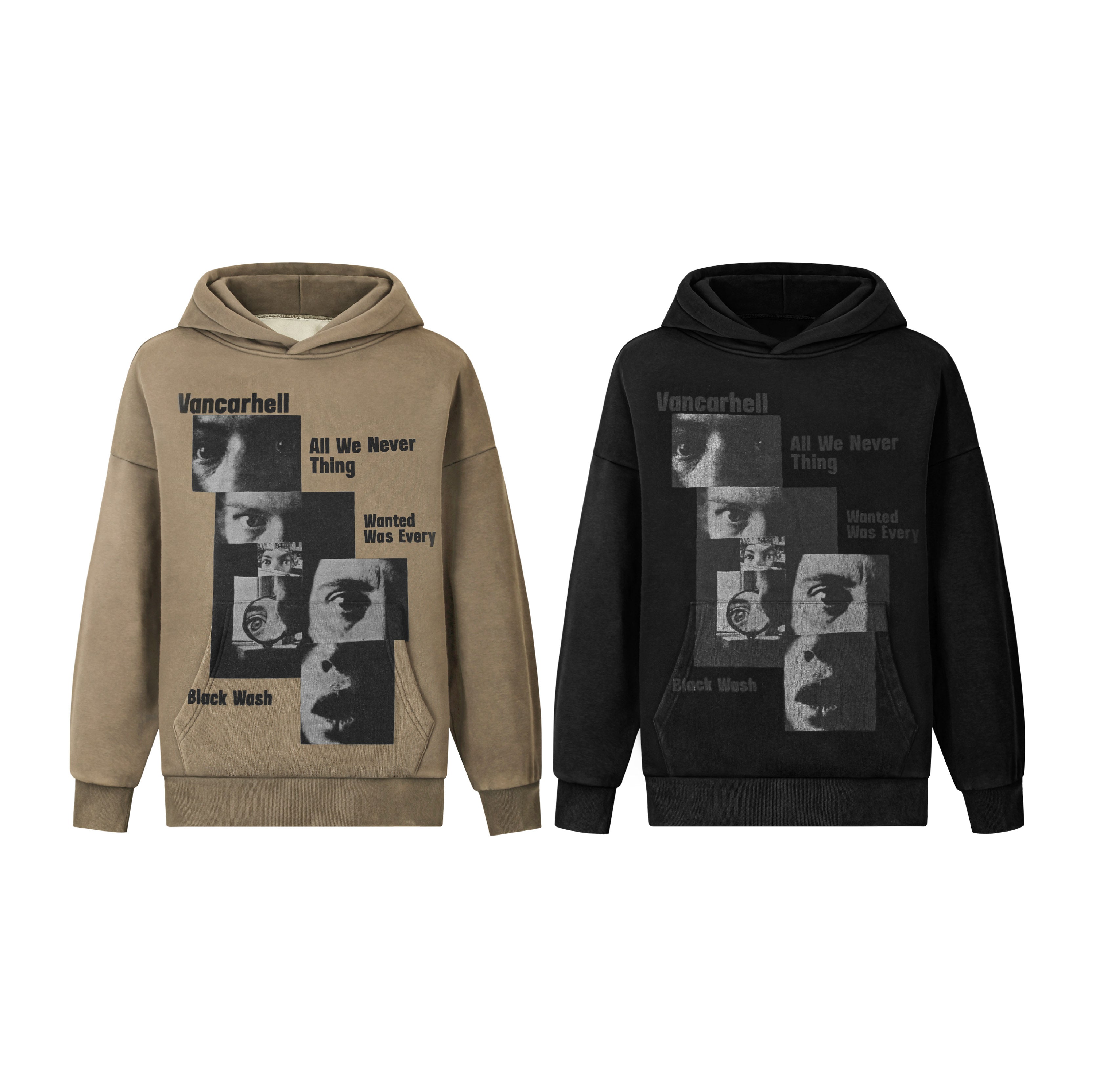 Vancarhell | Collage Face Graphic Hoodie