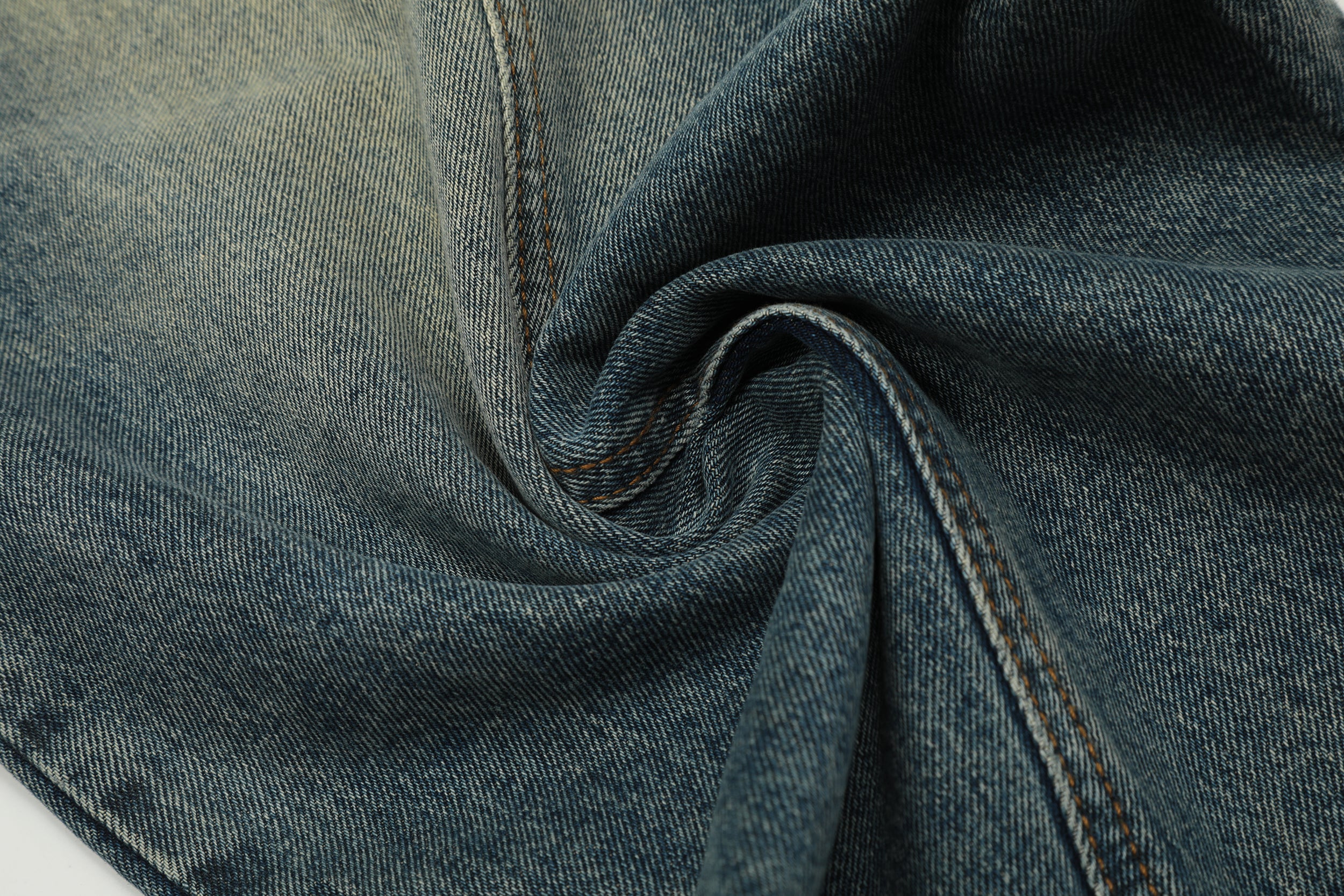 Men's Balloon-Leg Washed Denim Trousers