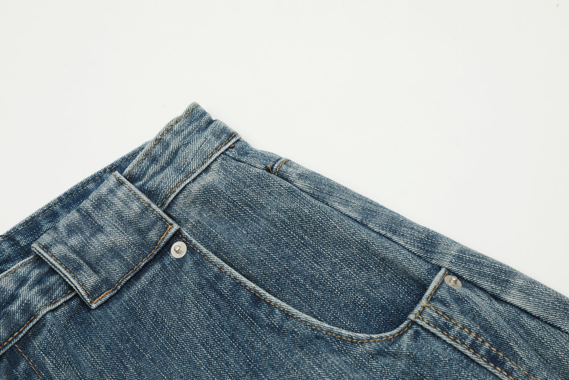 Washed Wide Leg | Vintage Denim Jeans - Santo 
