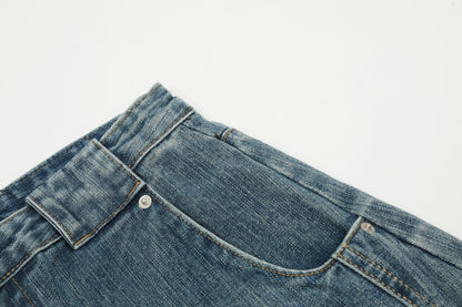 Washed Wide Leg | Vintage Denim Jeans - Santo 