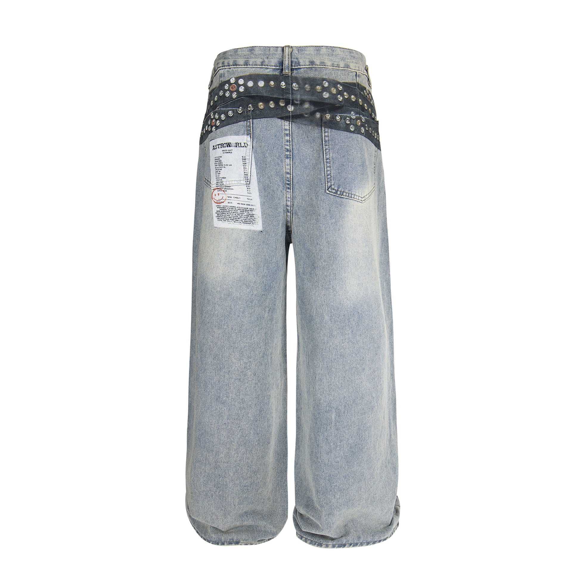 Studded Patchwork | Denim Jeans - Santo 