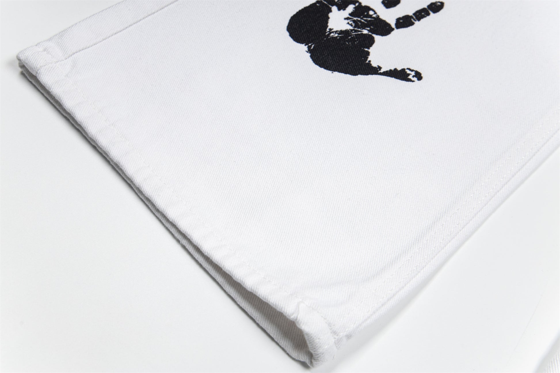 Handprint Graphic | White Street Jeans - Santo 