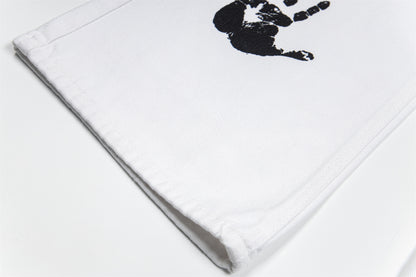 Handprint Graphic | White Street Jeans - Santo 