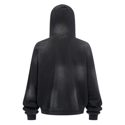 Washed Distressed | Zip-Up Hoodie - Santo 