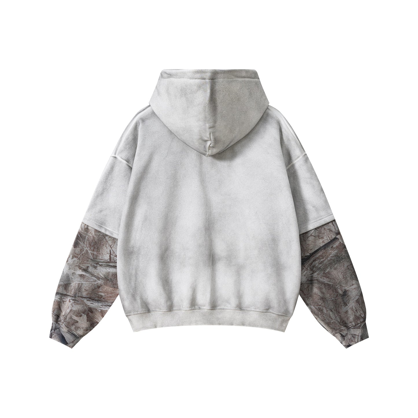 Frosted Camo Sleeve | Oversized Hoodie - Santo 