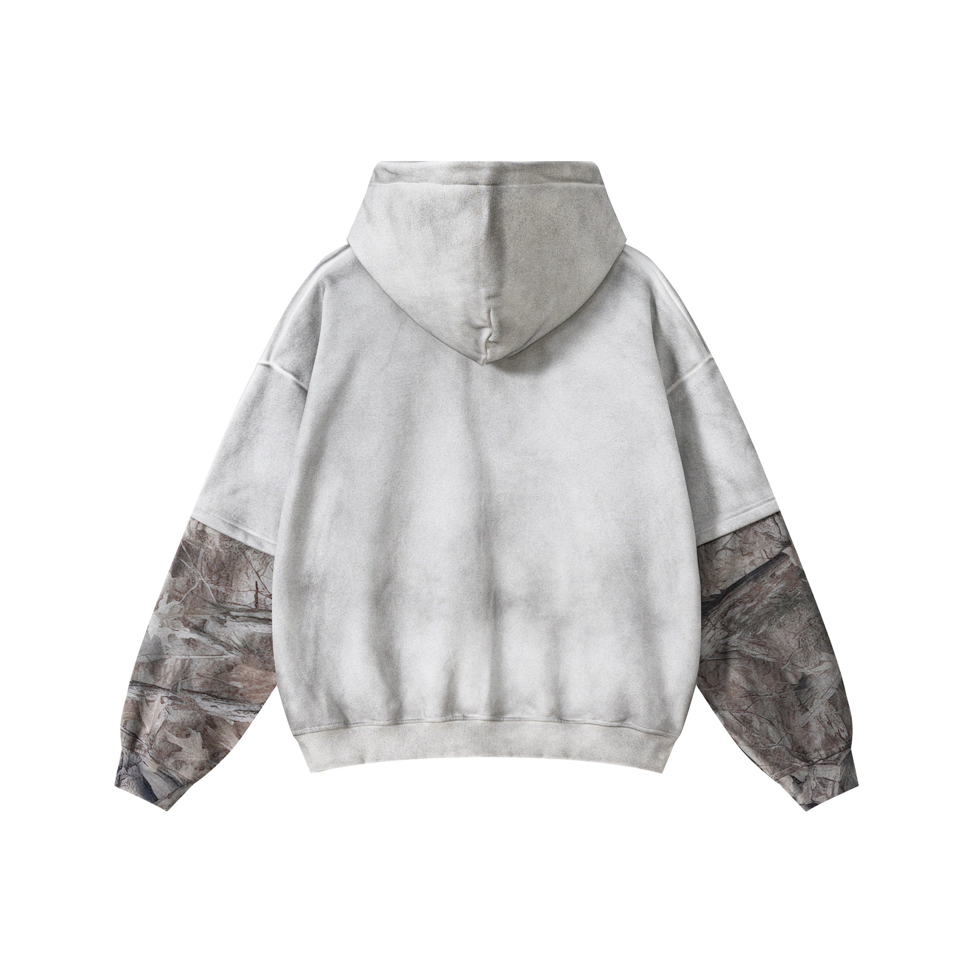 Frosted Camo Sleeve | Oversized Hoodie - Santo 