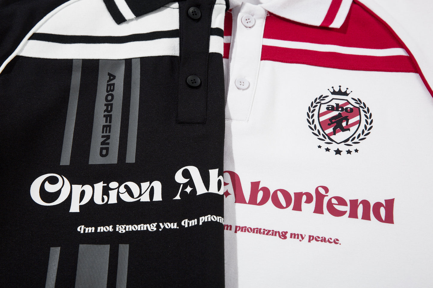 Colorblock Striped Athletic | Polo Sweatshirt - Santo 