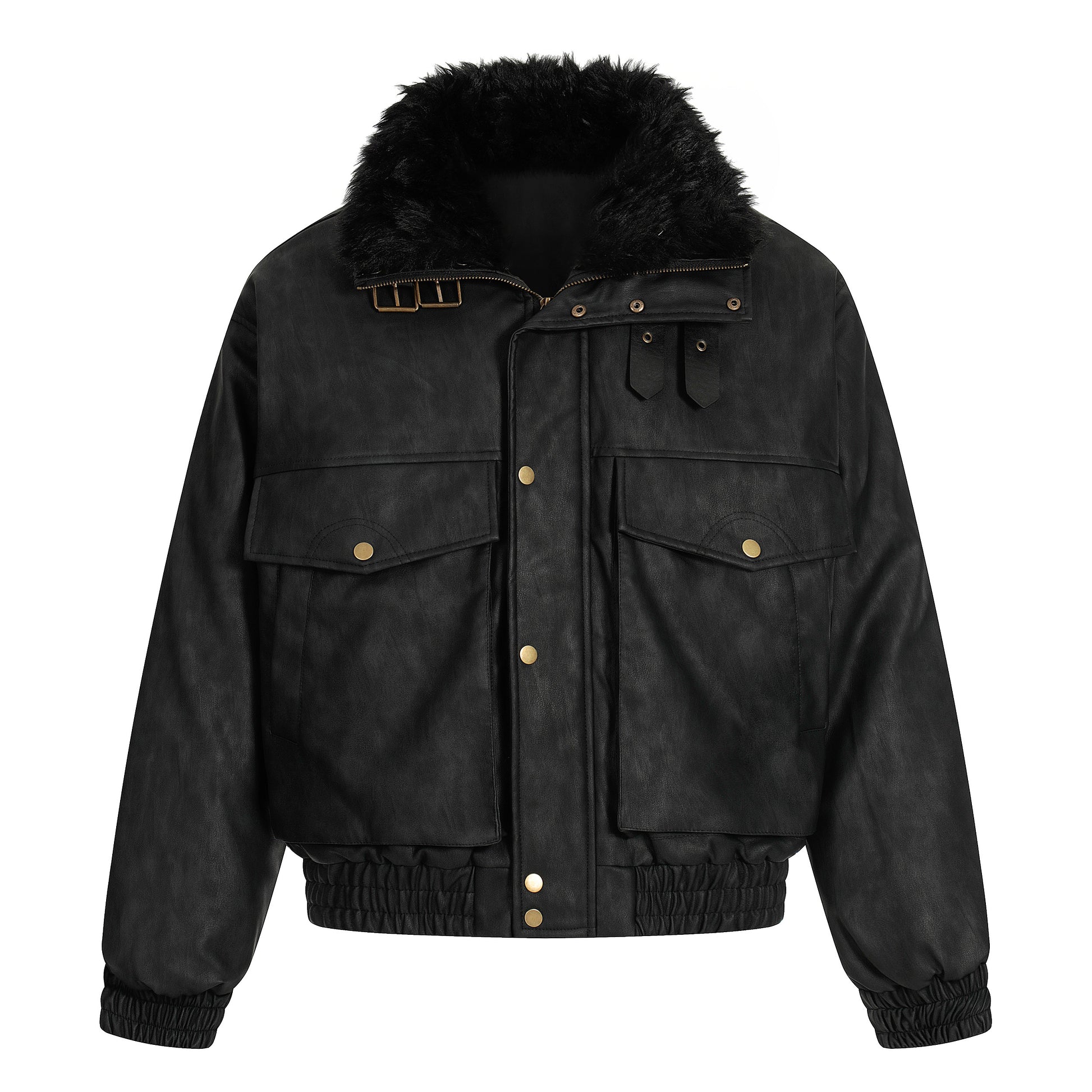 Vintage Pocket | Padded Suede Jacket - Santo 