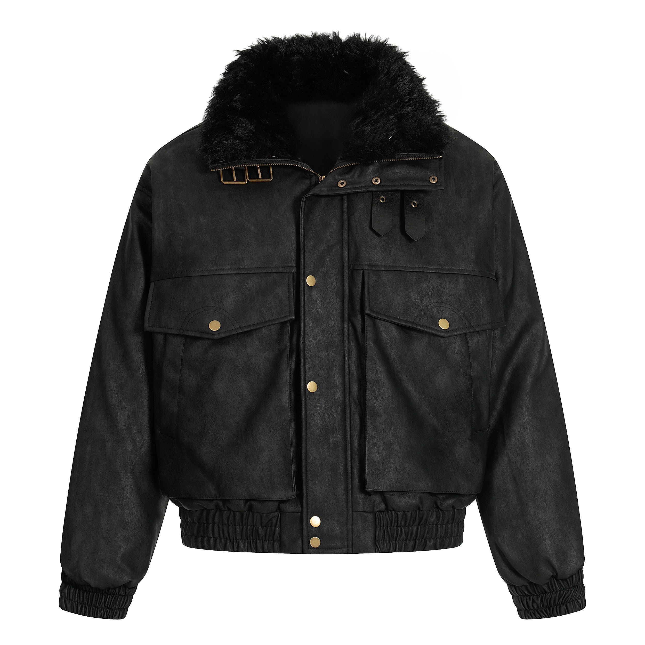 Vintage Pocket | Padded Suede Jacket