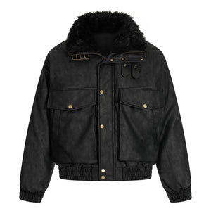 Vintage Pocket | Padded Suede Jacket