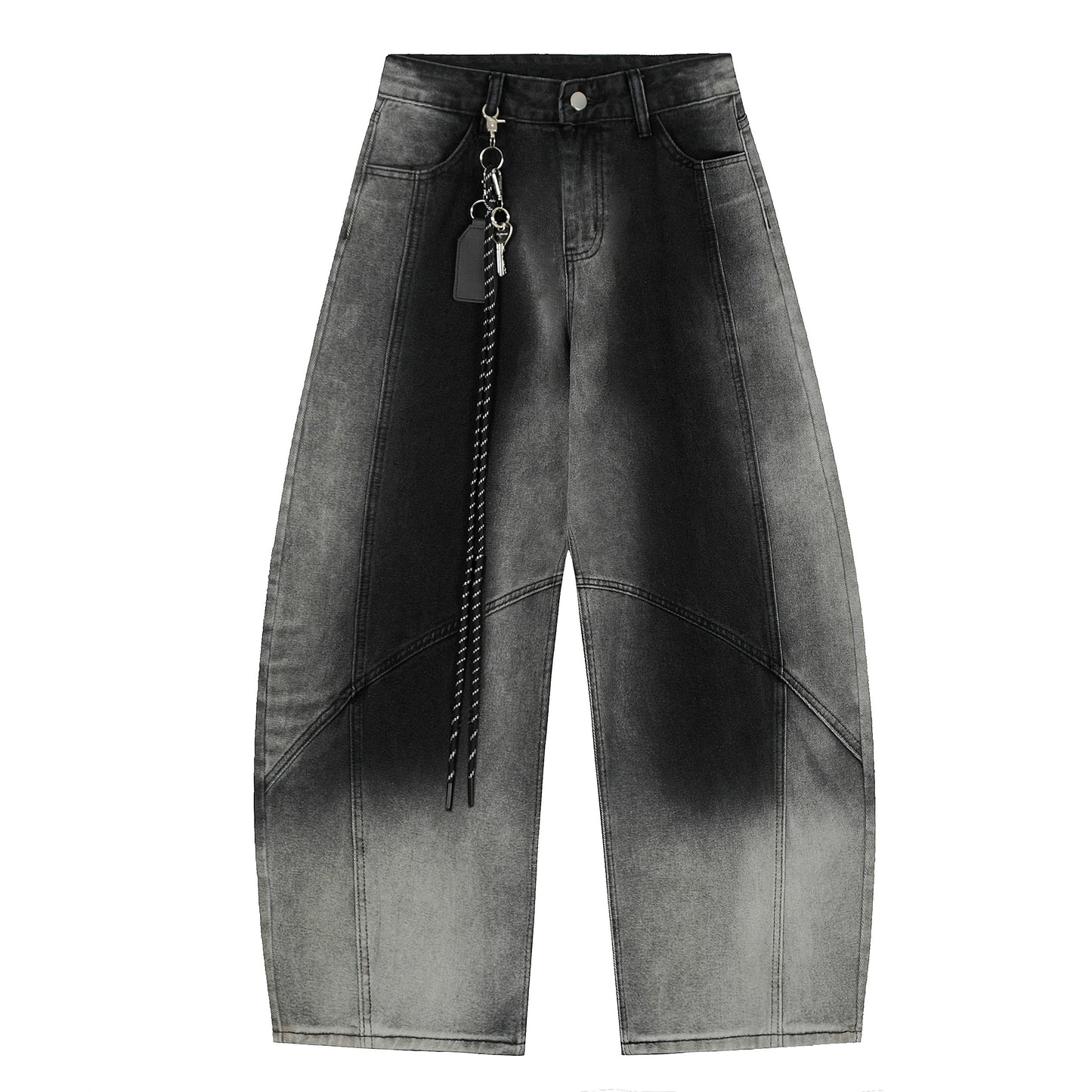 INK SPLASH | Wide Fit Printed Trousers - Santo 