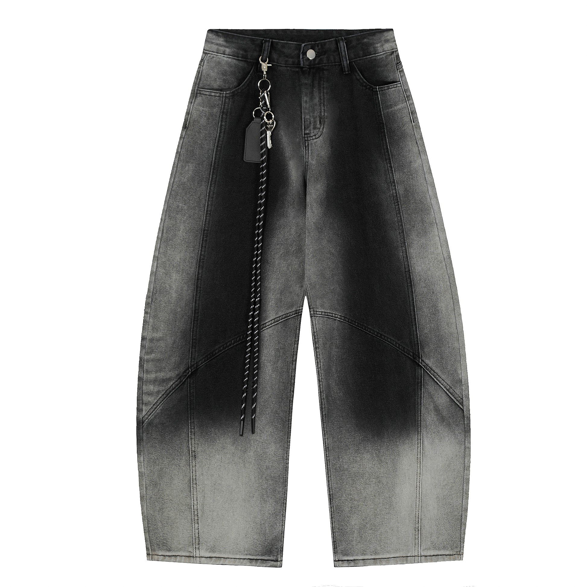 INK SPLASH | Wide Fit Printed Trousers - Santo 