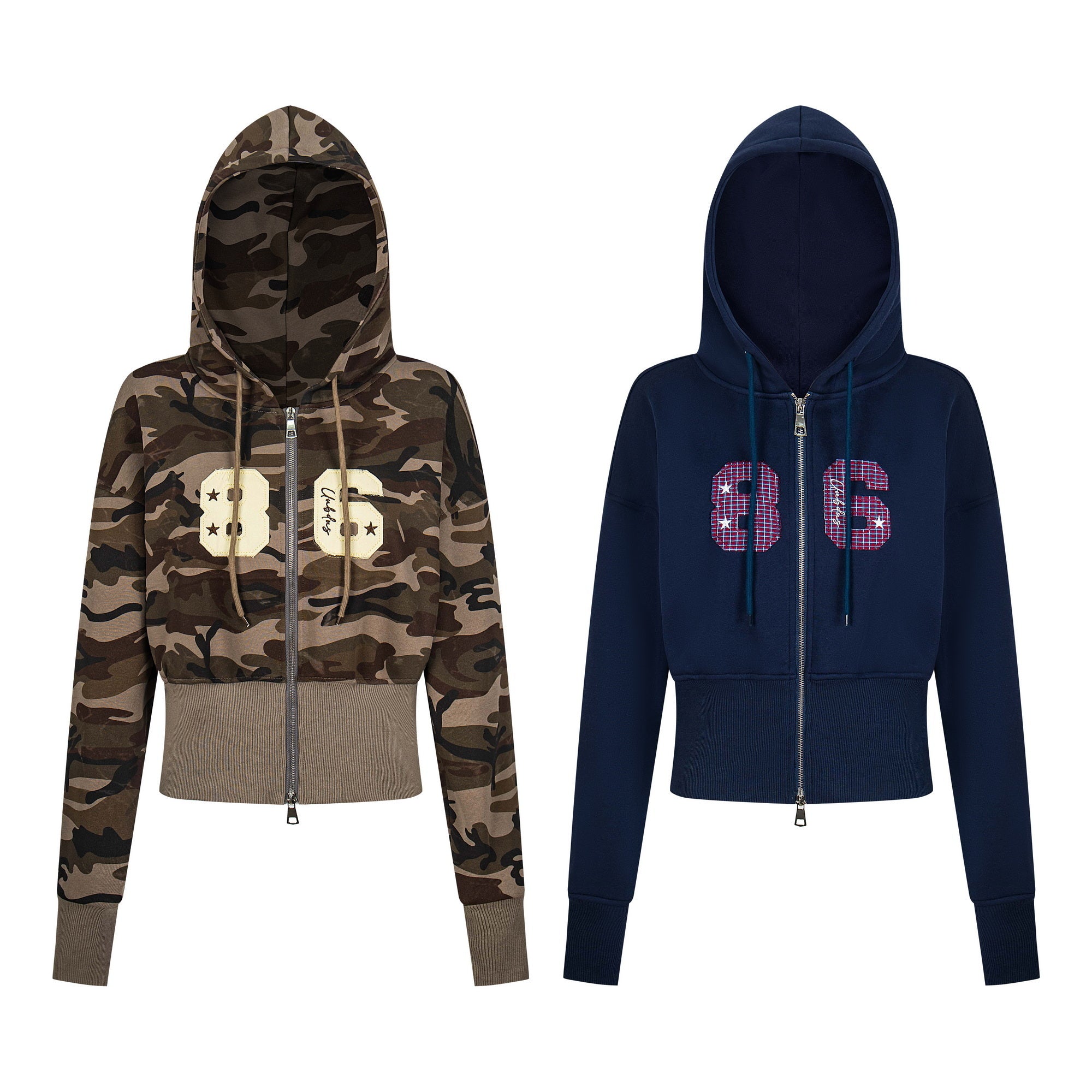 86 Zip Hoodie – Sporty Cropped Fit