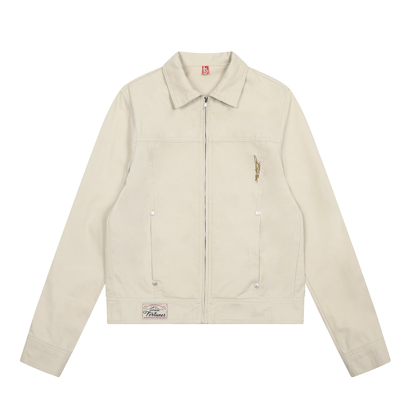 Steel Fade | Minimalist Zip-Up Denim Jacket - Santo 