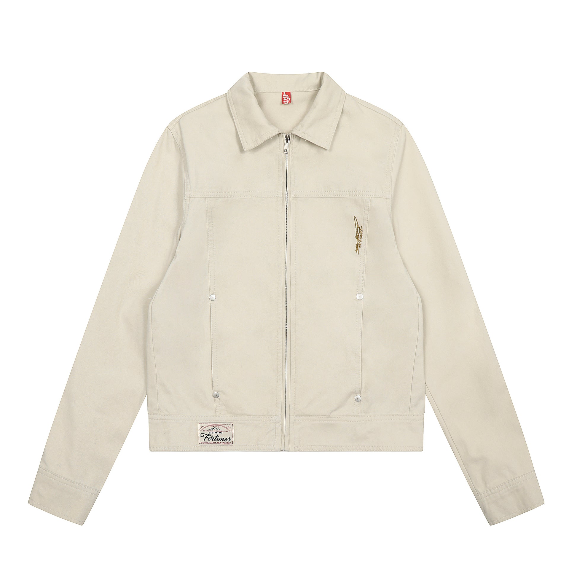 Steel Fade | Minimalist Zip-Up Denim Jacket - Santo 