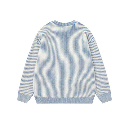 Dog Scarf Knit | Fluffy Pup Sweater with 3D Stripe Detail - Santo 