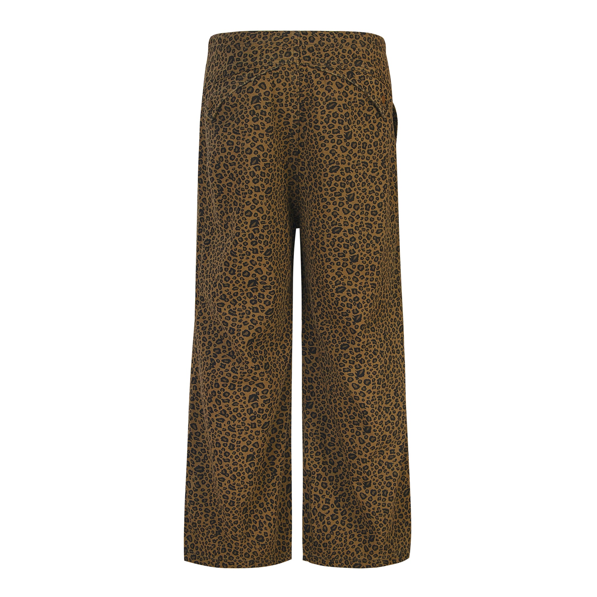 Wild Cat | Patterned Wide-Leg Jeans