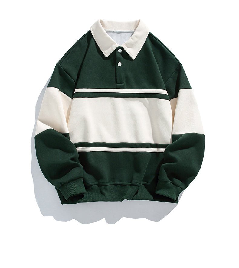 Classic Stripes | Timeless Polo Sweatshirt - Santo 