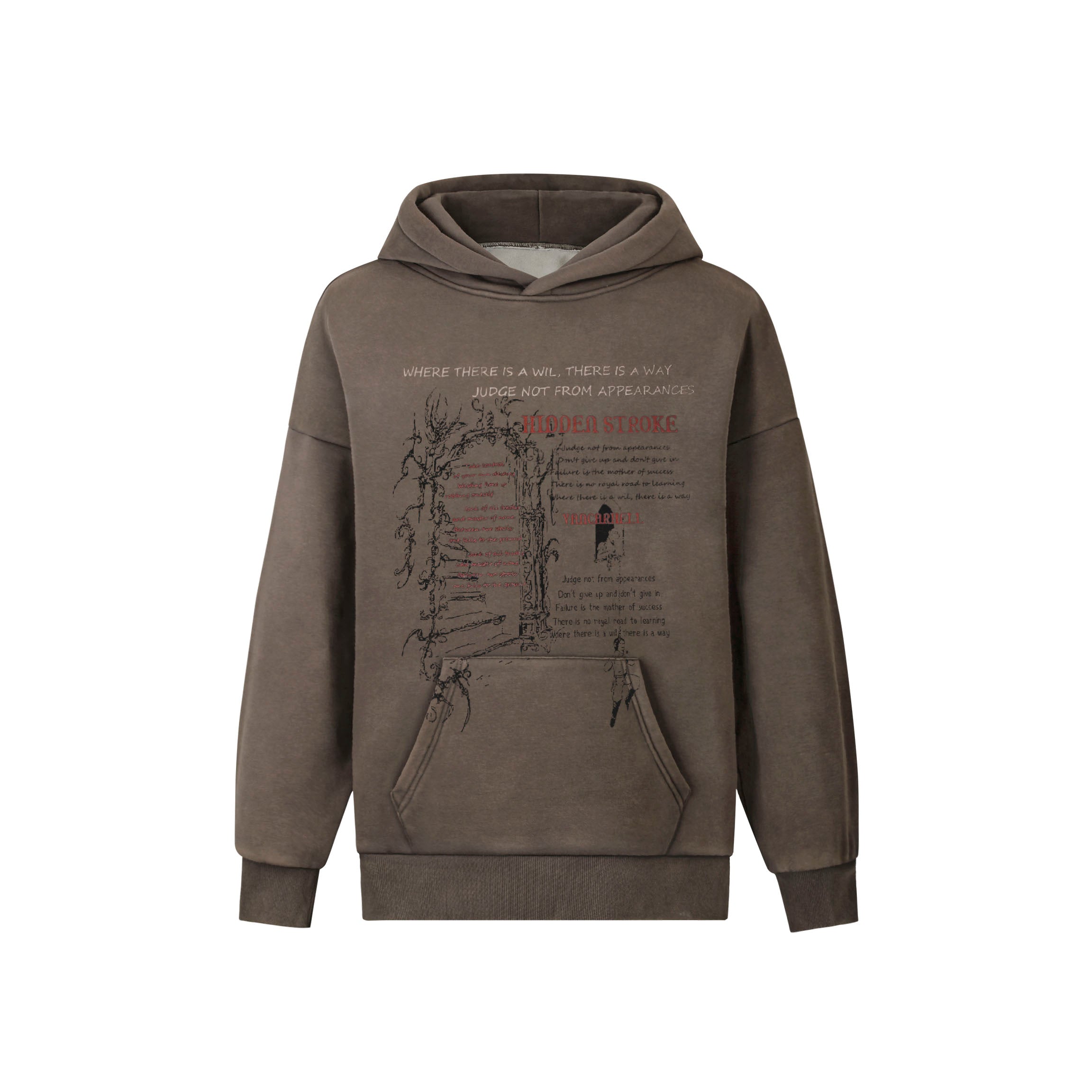 Hidden Stroke | Artistic Graphic Hoodie