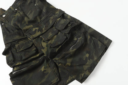 Multi-Pocket | Camouflage Cargo Shorts - Santo 