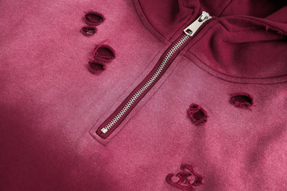 Distressed | Dip-Dye Hoodie - Santo 