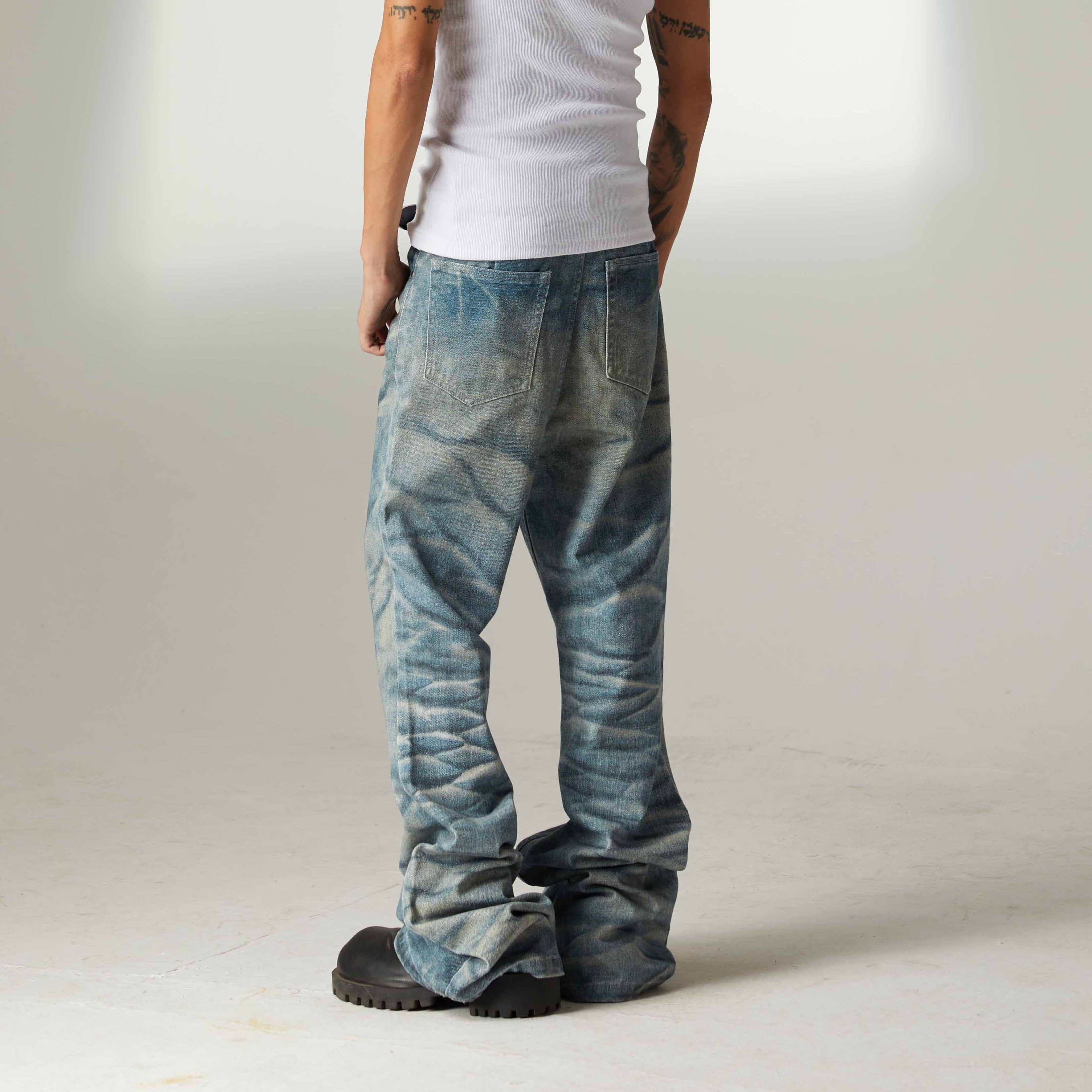 Wrinkle Washed | Stacked Jeans