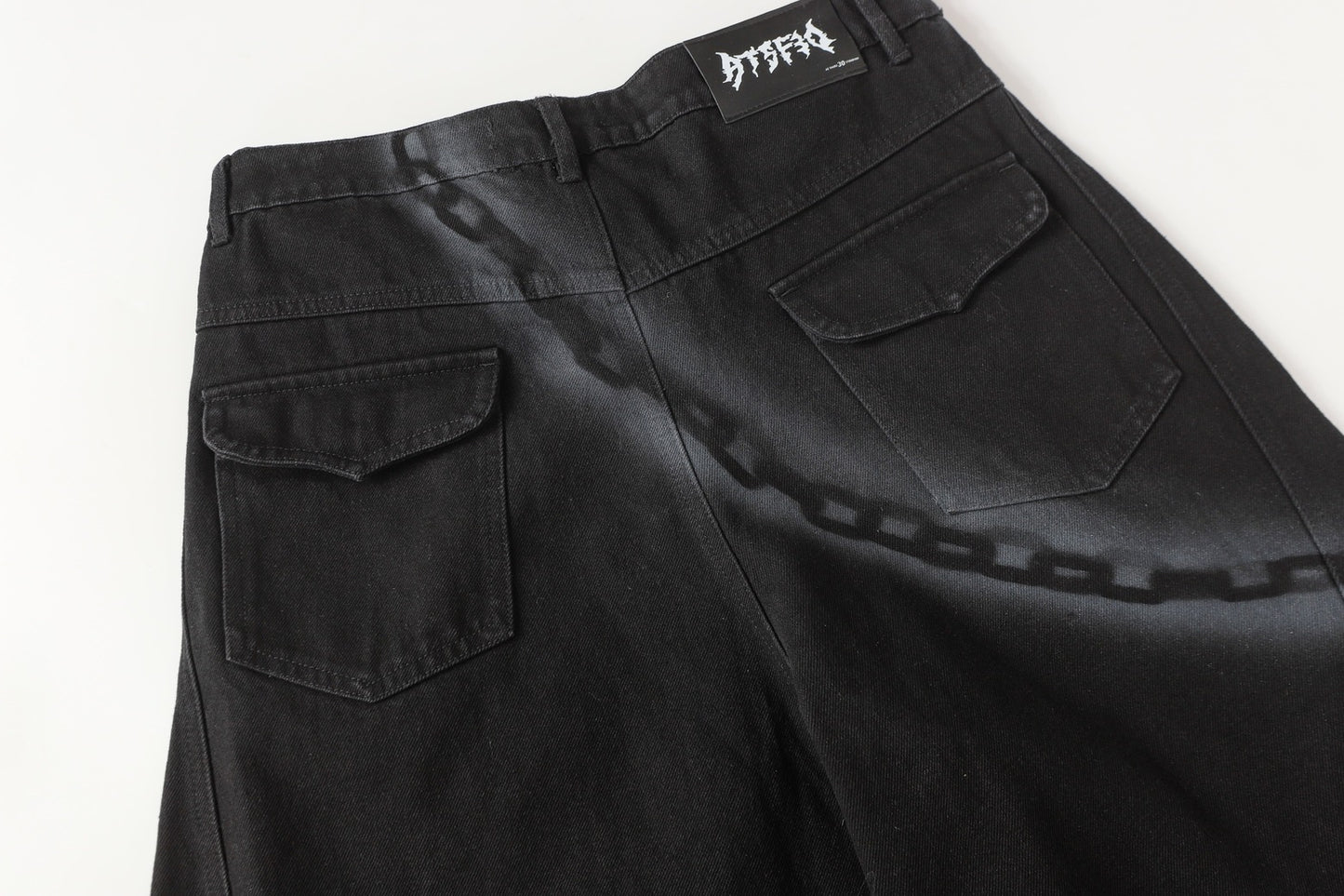 Chain Print | Baggy Jeans - Santo 